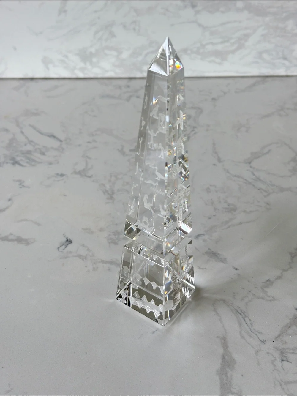 Asfor Pharaonic Clear Crystal Obelisk - Egyptian